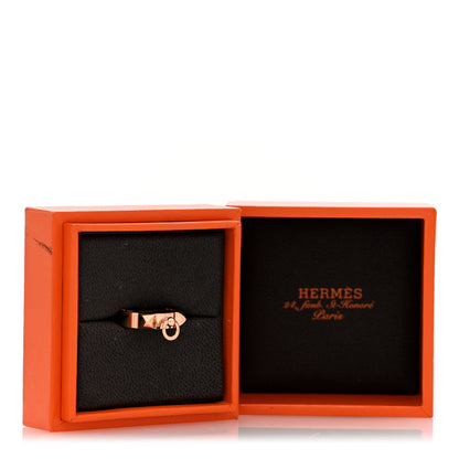 Hermes 18K Rose Gold PM Collier De Chien Ring 53 6.5 5 of 5