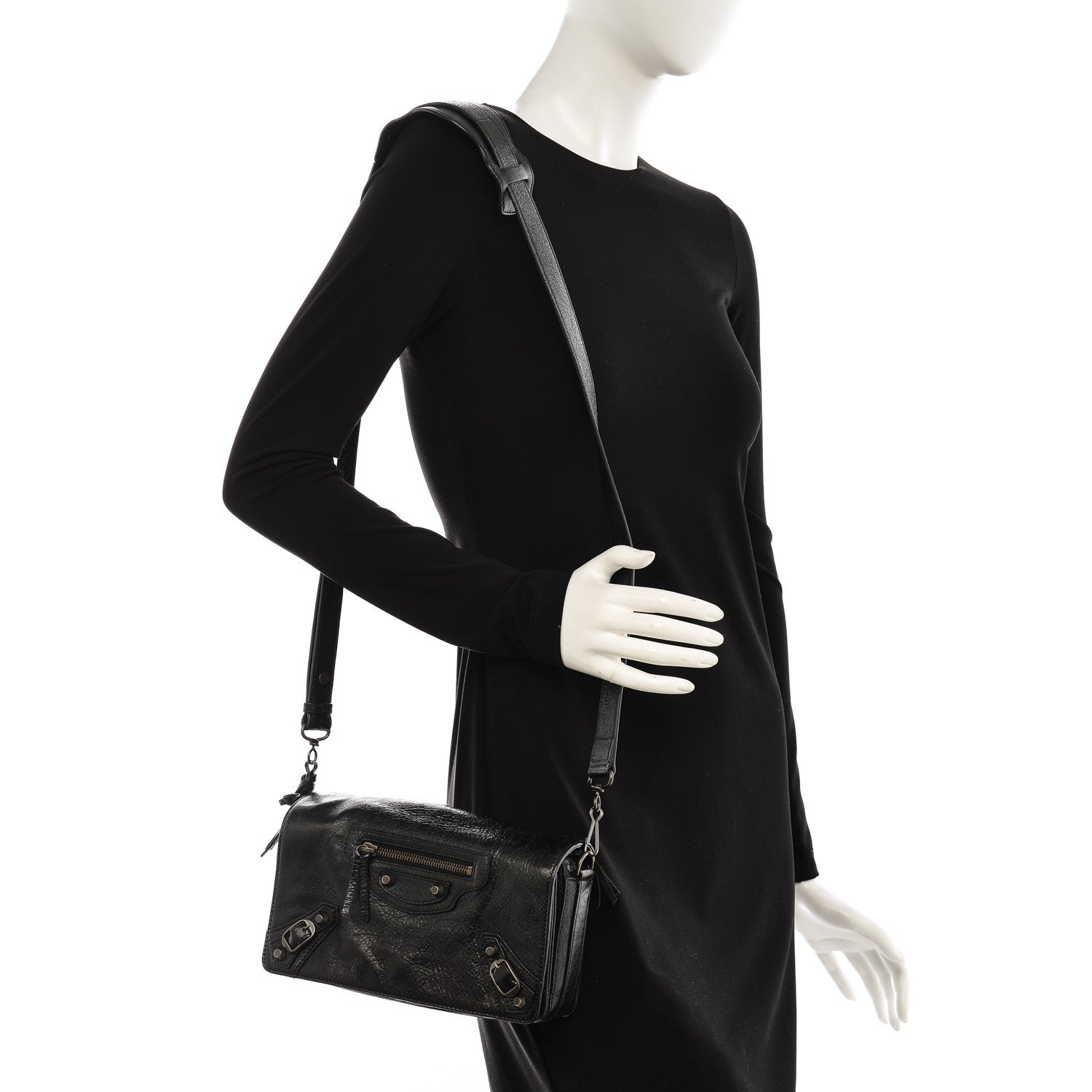 Balenciaga Agneau Classic Hardware Tool Kit Crossbody Black 2 of 7