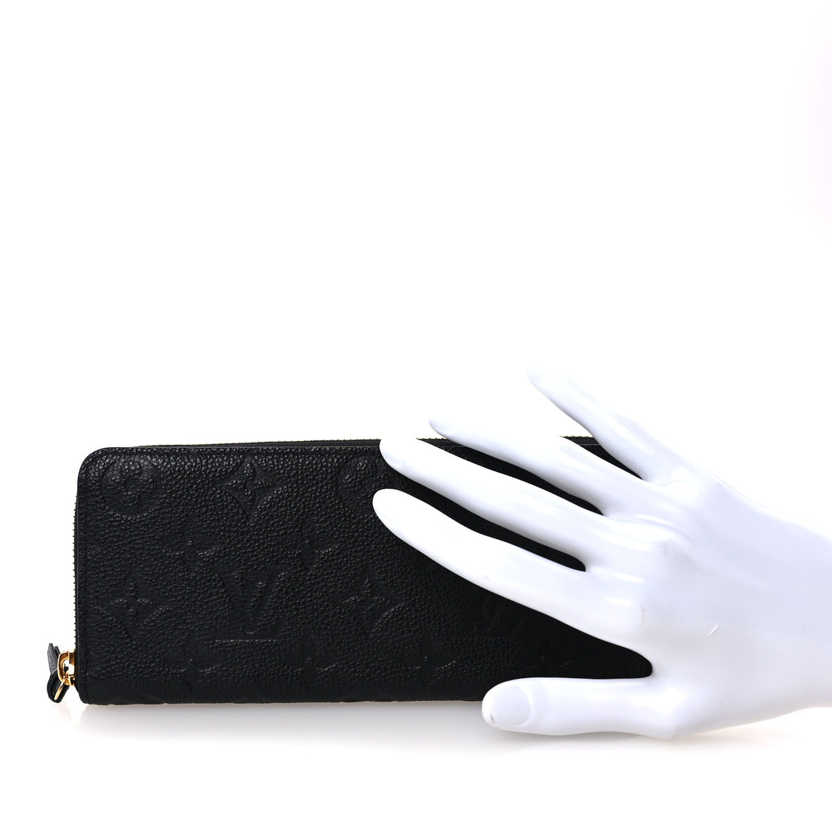 Louis Vuitton Empreinte Clemence Wallet Black 2 of 8