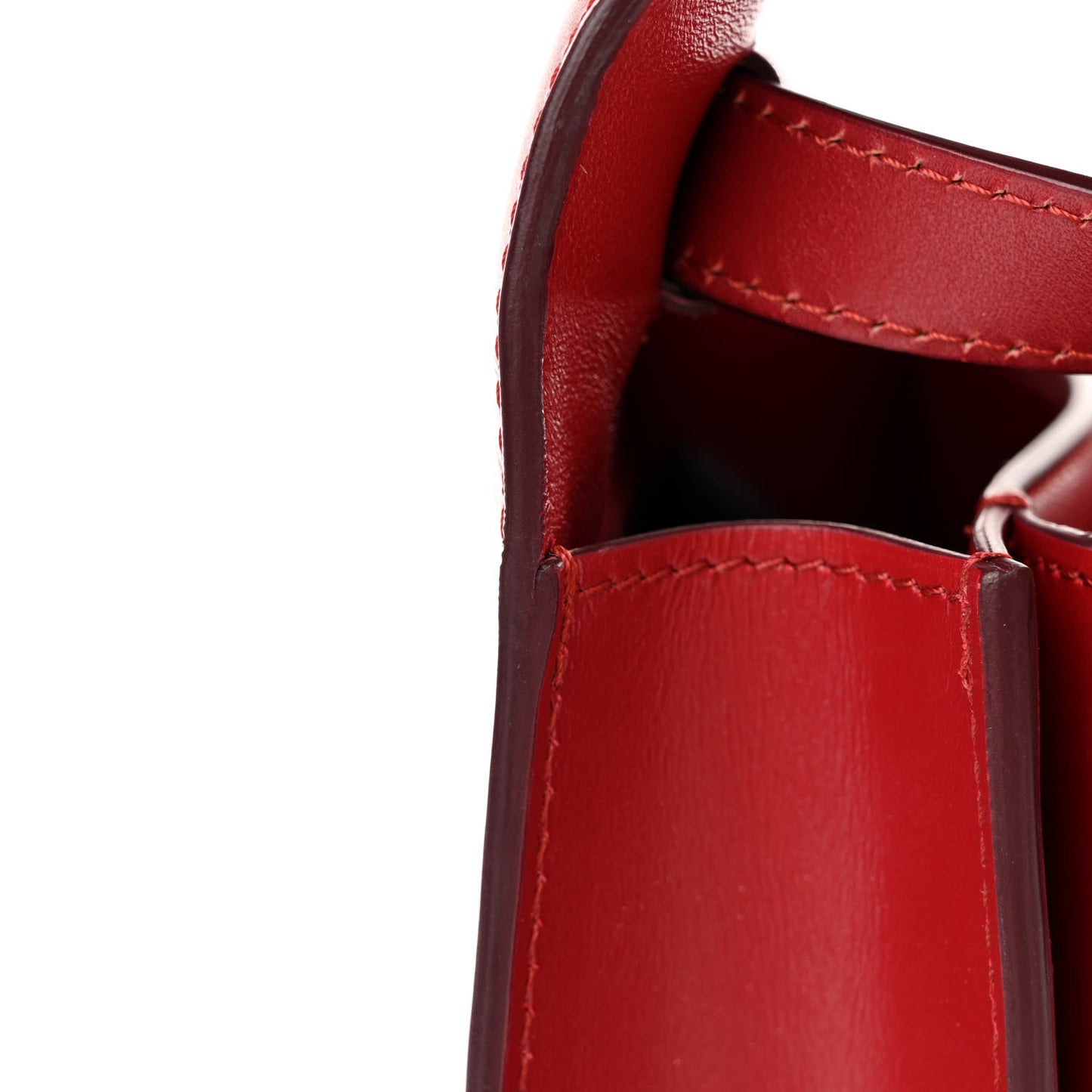 Box Calfskin Teen Classic Box Flap Bag Red