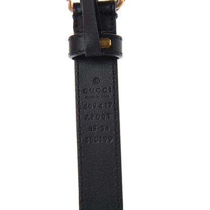 Gucci Calfskin Double G 20mm Belt 85 34 Black 3 of 3