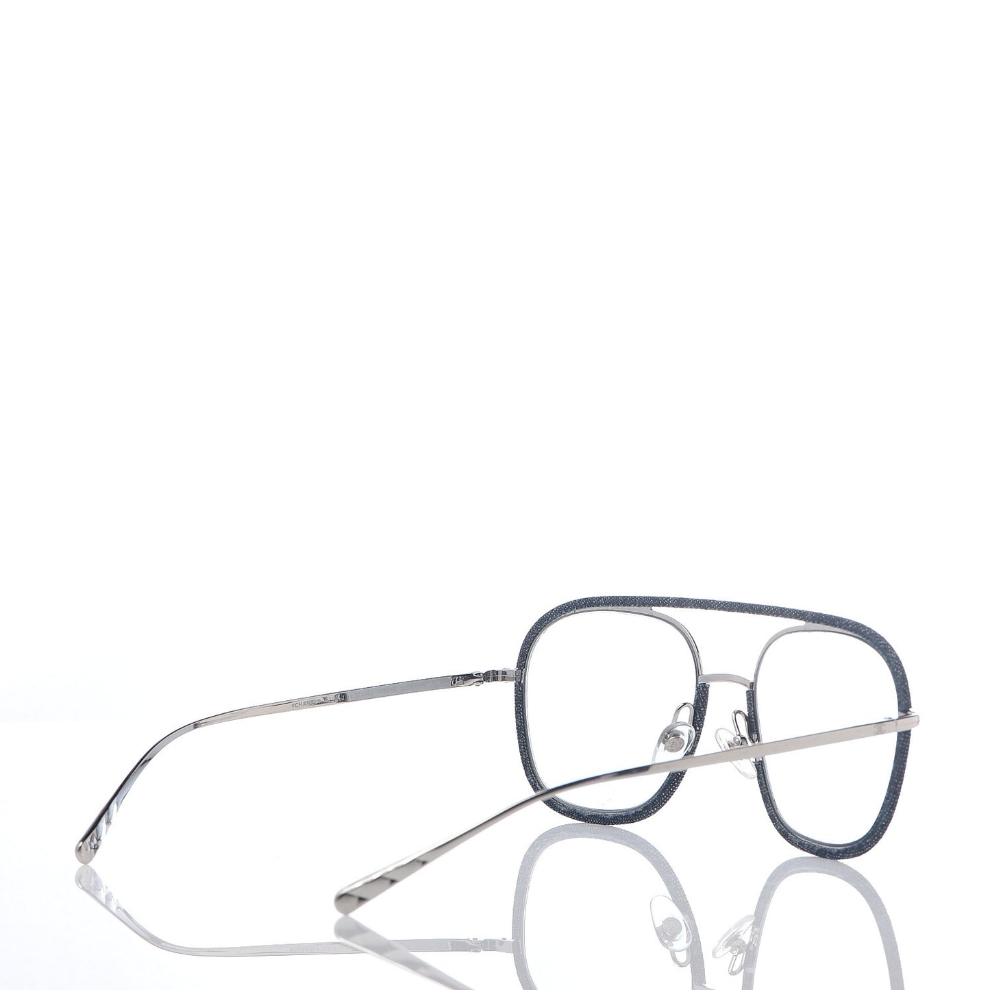 Metal Denim Pilot Sunglasses 4249-J Gold Blue