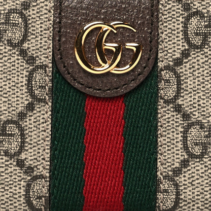 Gucci GG Supreme Monogram Web Ophidia Key Case Beige New Acero 8 of 8