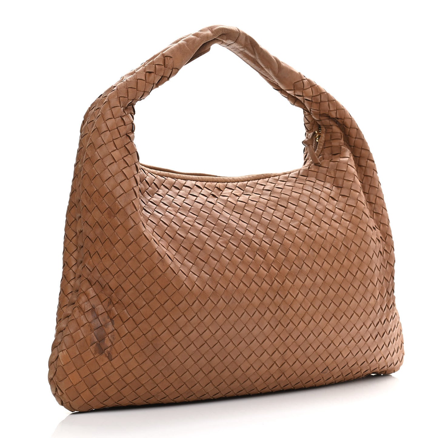 Nappa Intrecciato Large Veneta Hobo Noce
