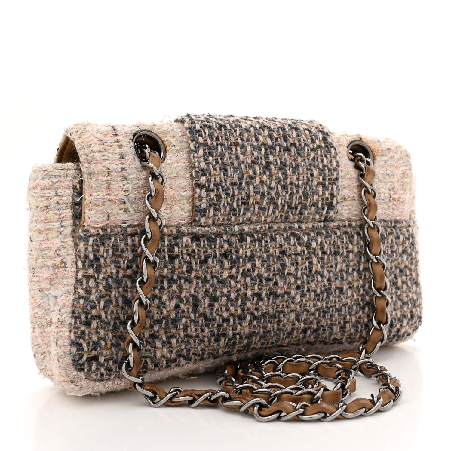 Chanel Tweed Small Fantasy Flap Grey 3 of 16