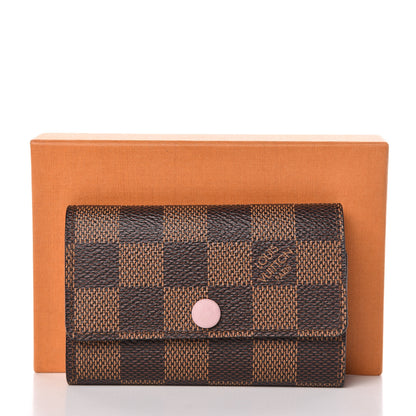 Louis Vuitton Damier Ebene Multicles 6 Key Holder Rose Ballerine 8 of 8