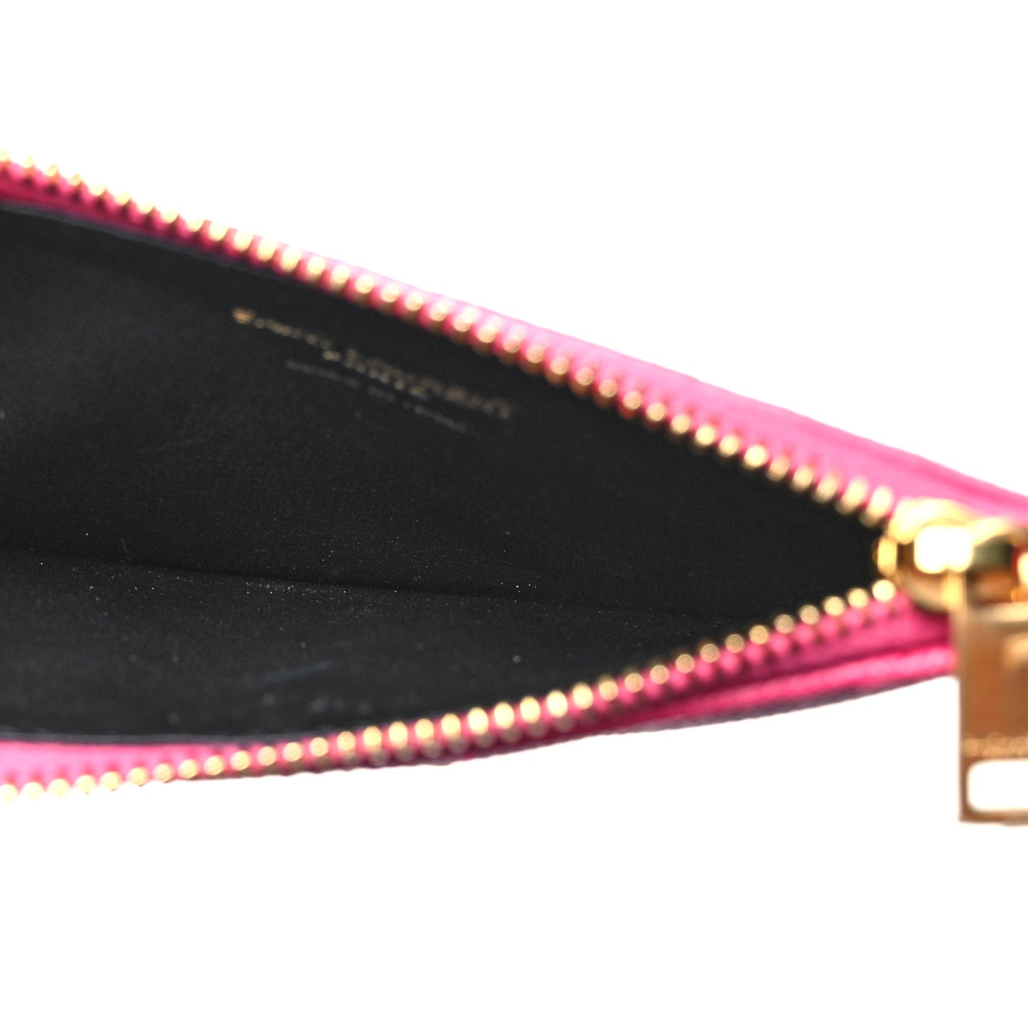 Grain De Poudre Matelasse Chevron Monogram Fragments Zippered Card Case Fresh Fuxia
