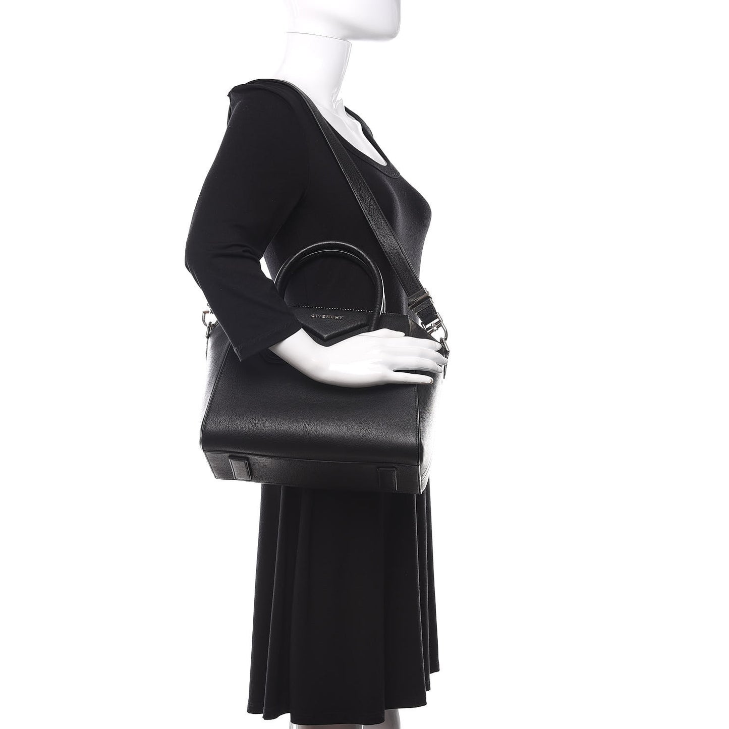 Sugar Goatskin Small Antigona Black