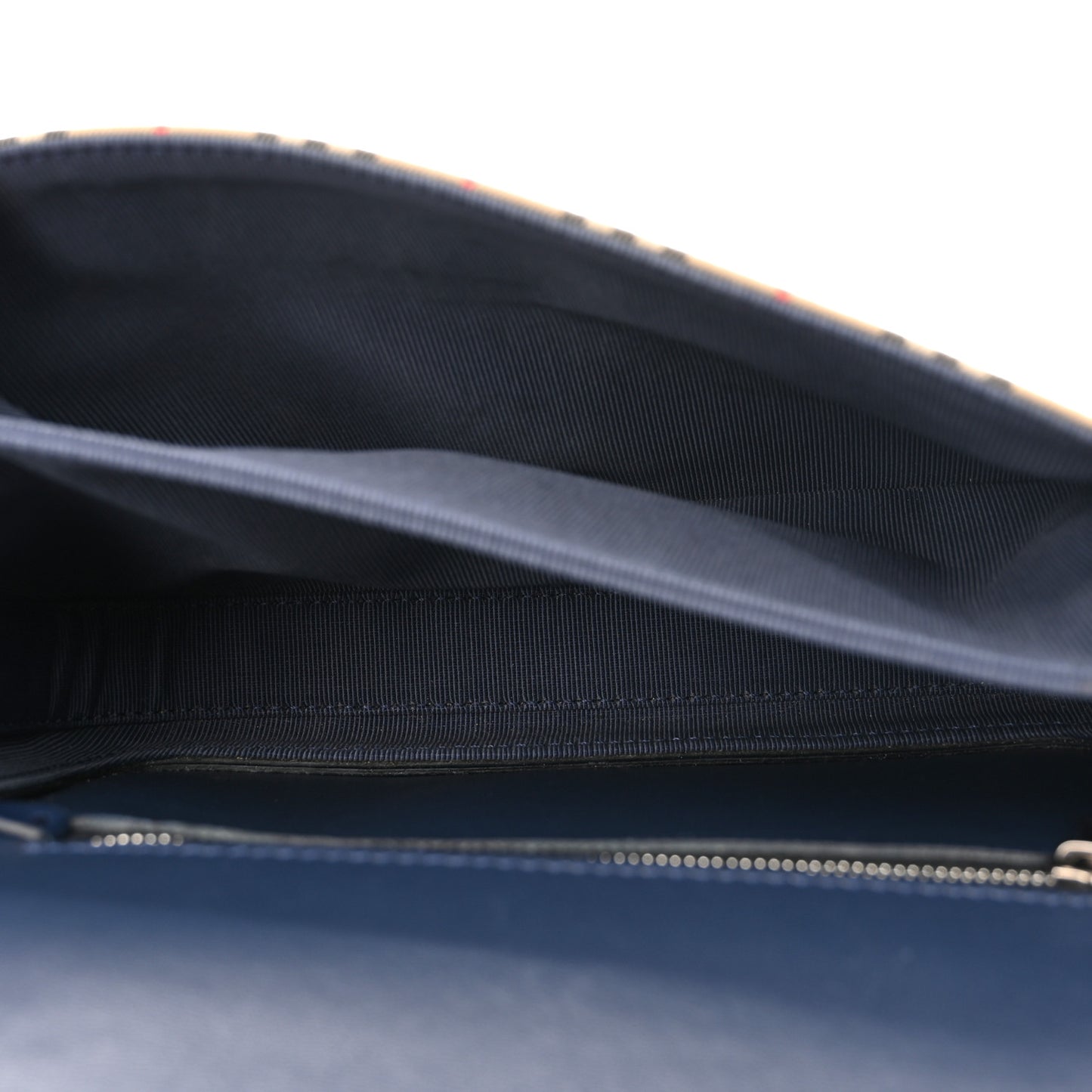 Smooth Calfskin 1983 Knight Check Link Shoulder Bag Ink Blue