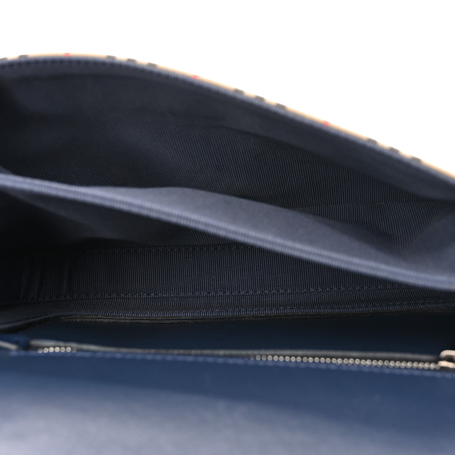 Burberry Smooth Calfskin 1983 Knight Check Link Shoulder Bag Ink Blue 5 of 10
