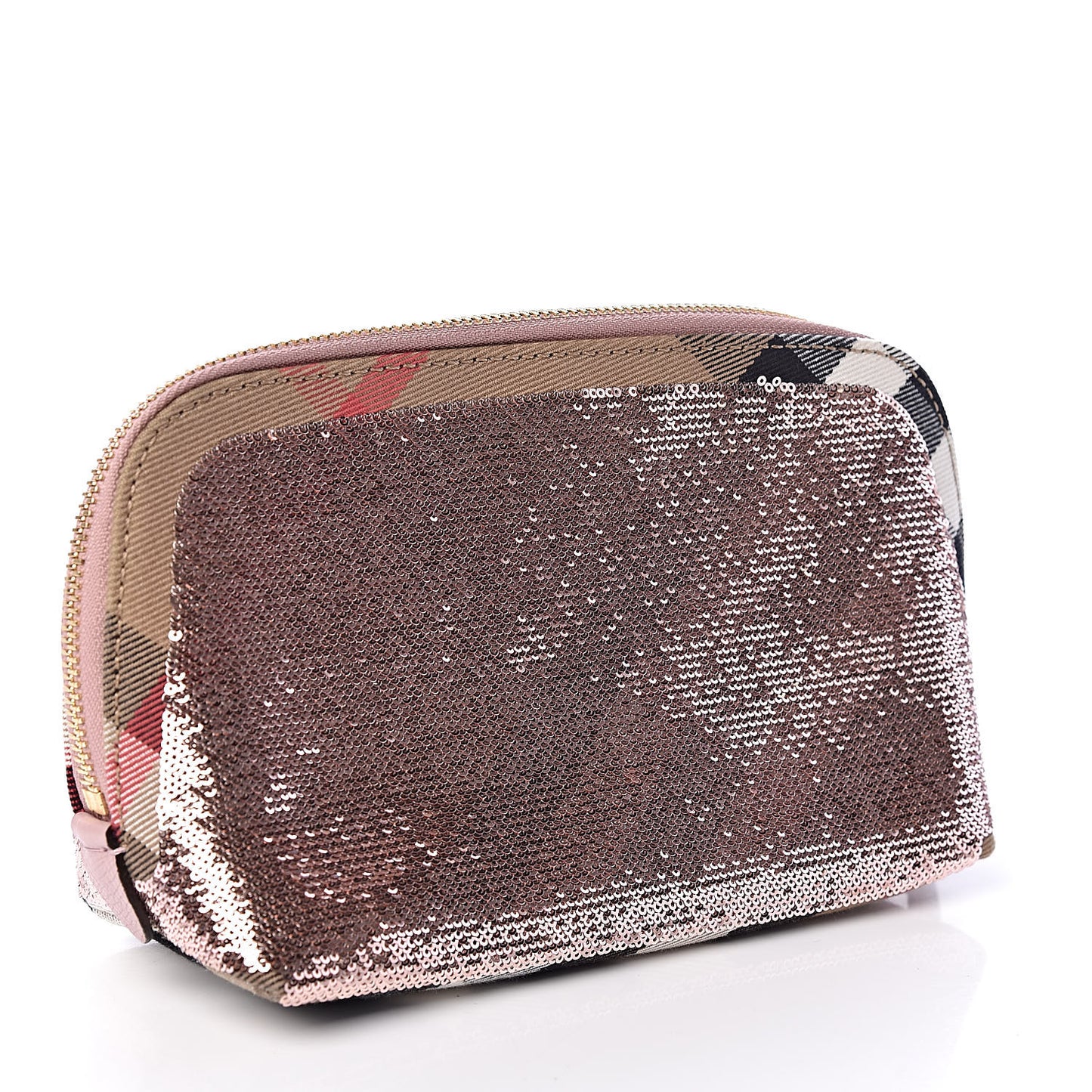 House Check Sequin Peyton Pouch Bag Pink