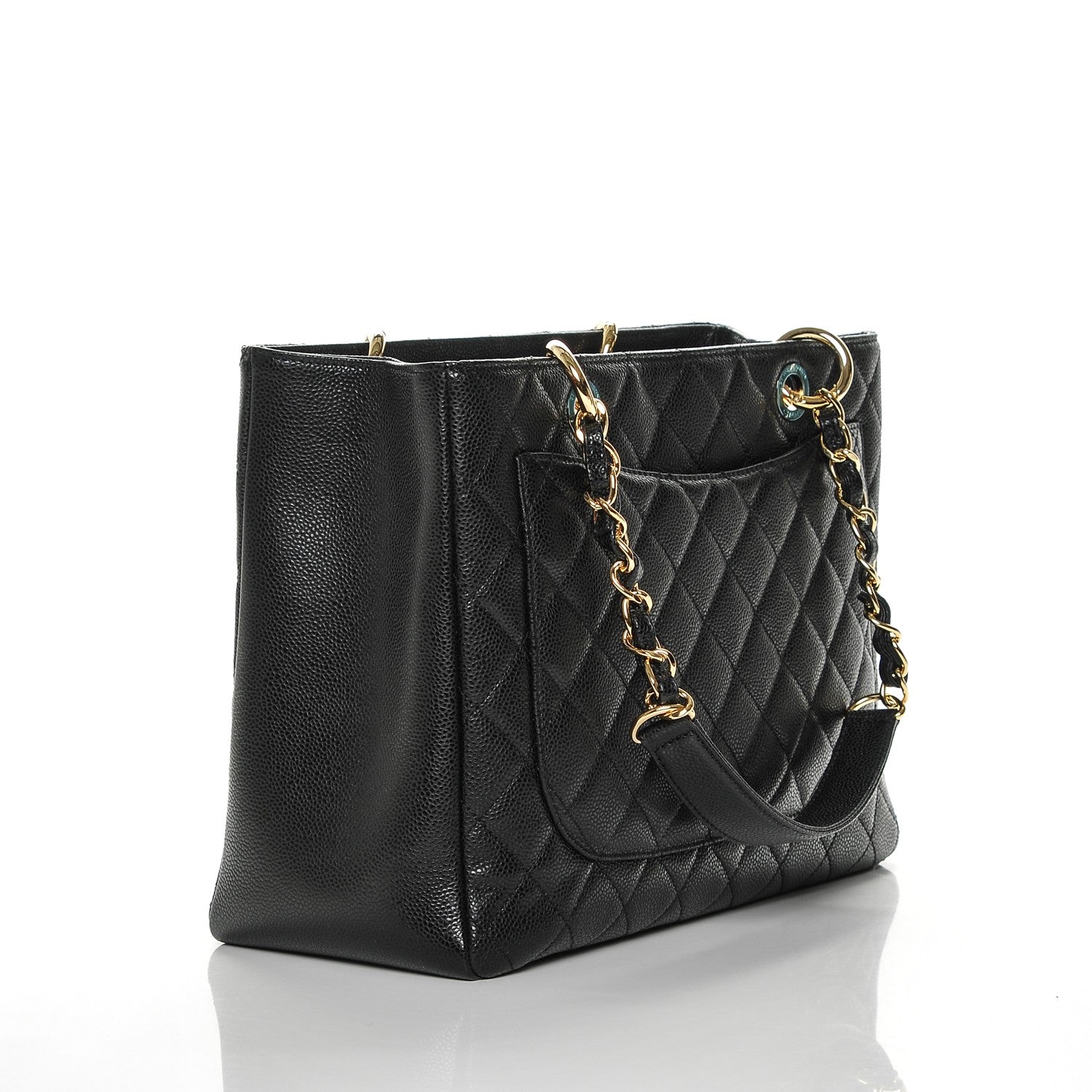 Chanel Caviar Quilted Grand Shopping Tote GST Black 3 of 7