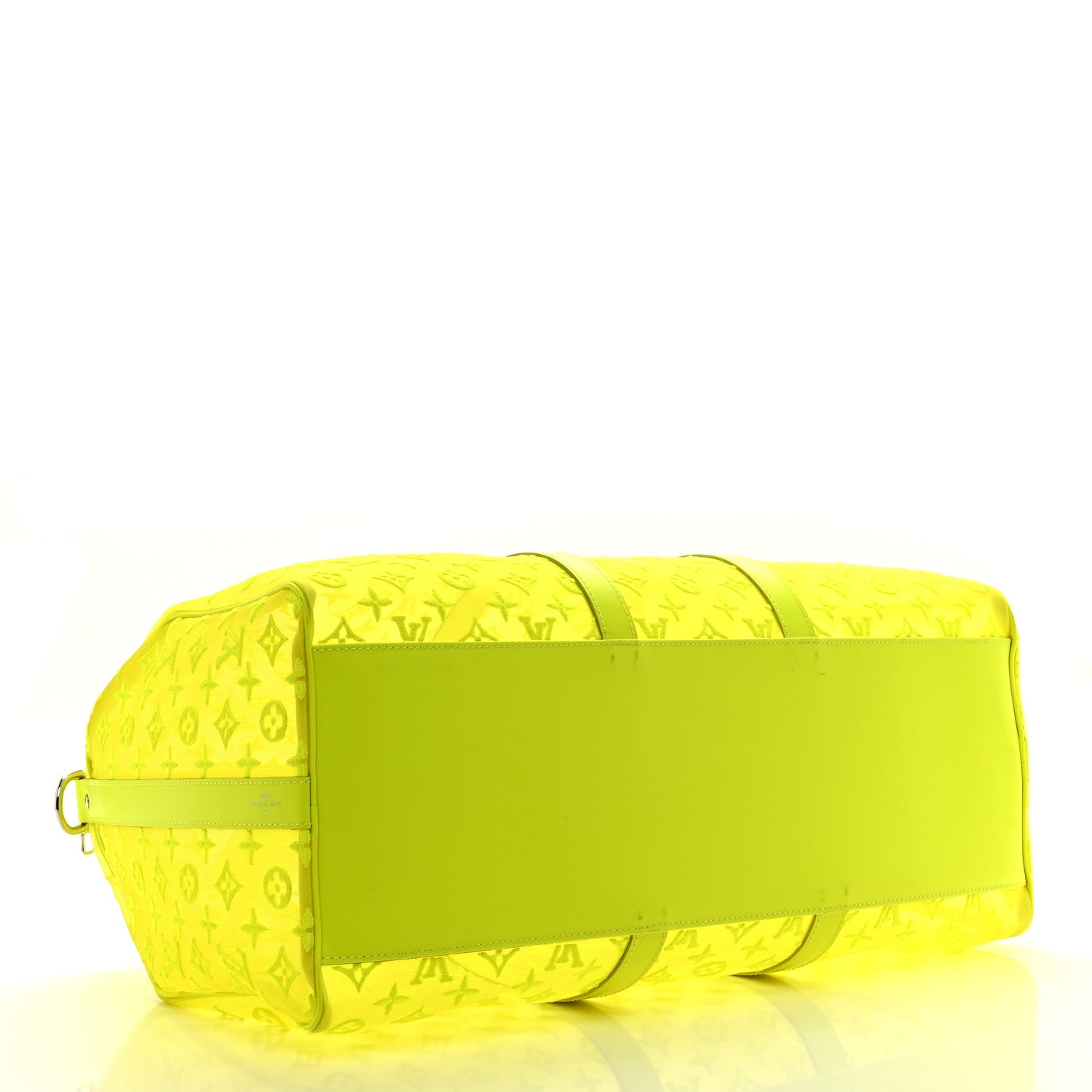 Louis Vuitton Monogram Fluo See Through Keepall Bandouliere 50 Yellow 3 of 10
