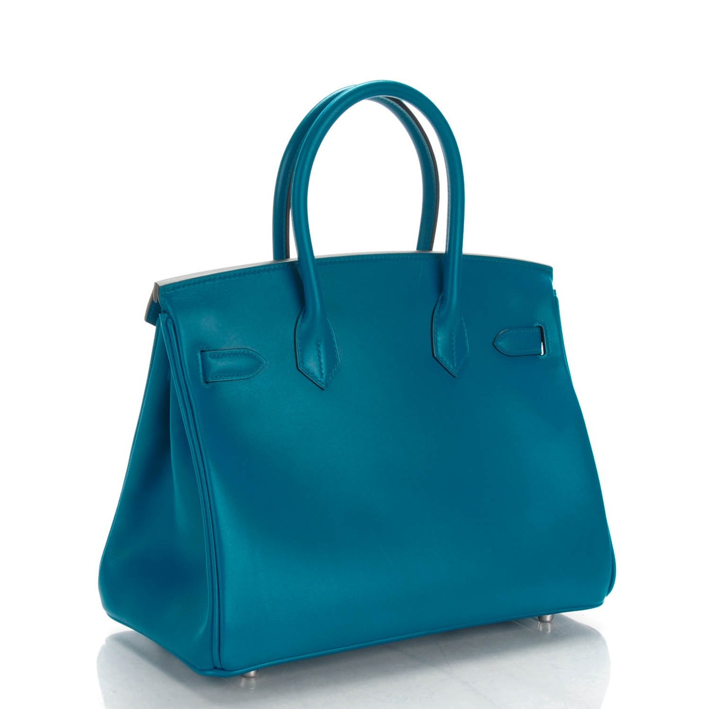 Tadelakt Birkin 30 Bleu Izmir