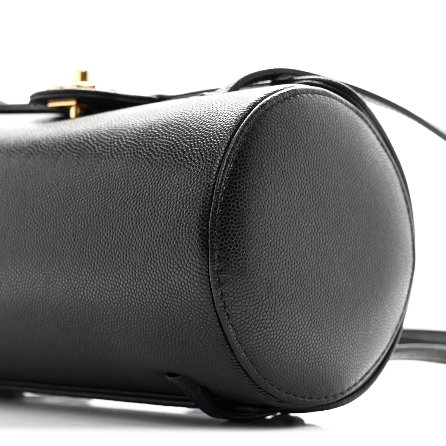 Chanel Shiny Caviar Preppy Coco Small Bowling Bag Black 10 of 11