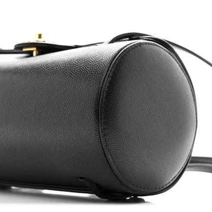 Chanel Shiny Caviar Preppy Coco Small Bowling Bag Black 10 of 11