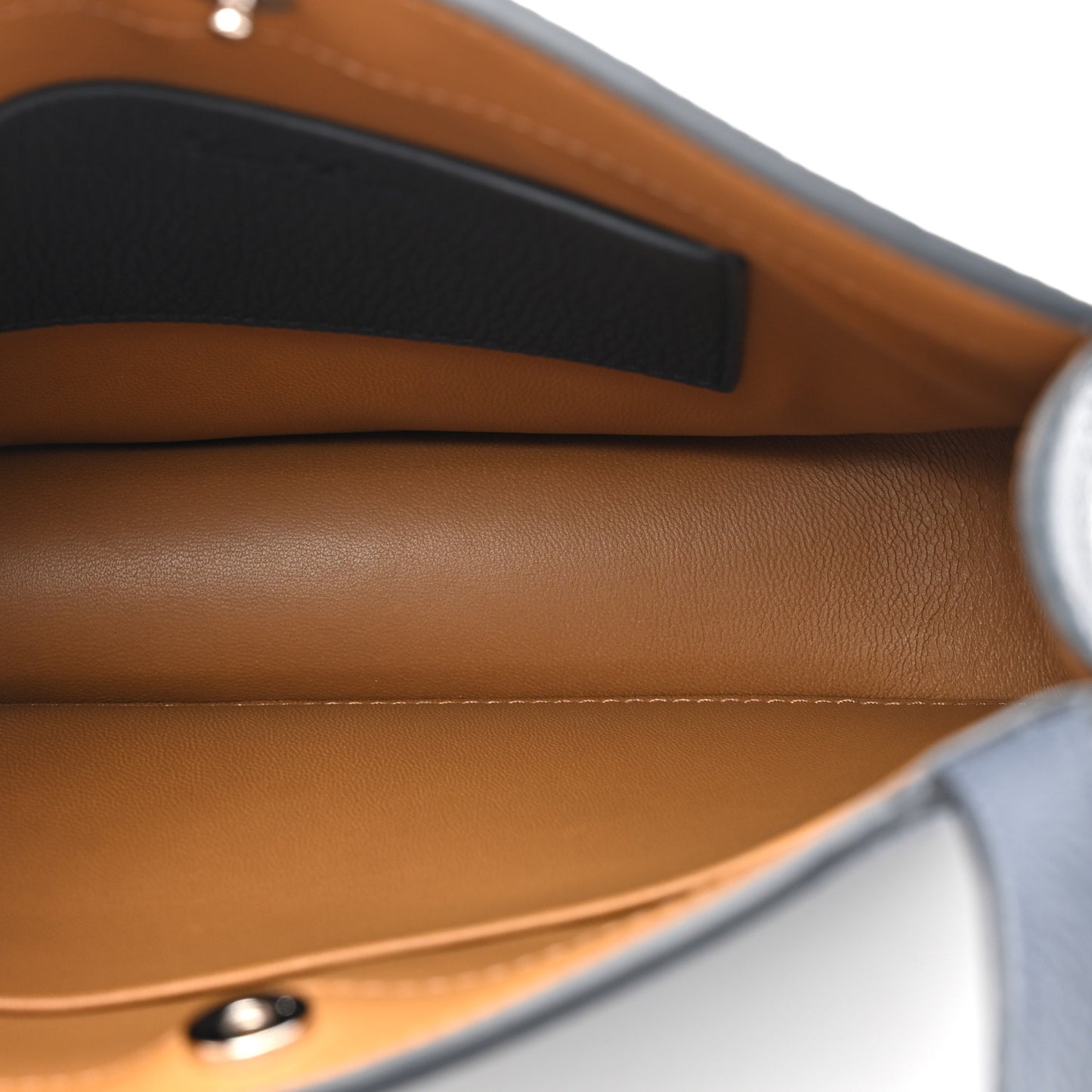 Grained Calfskin Milky Way Shoulder Bag Navy Blue