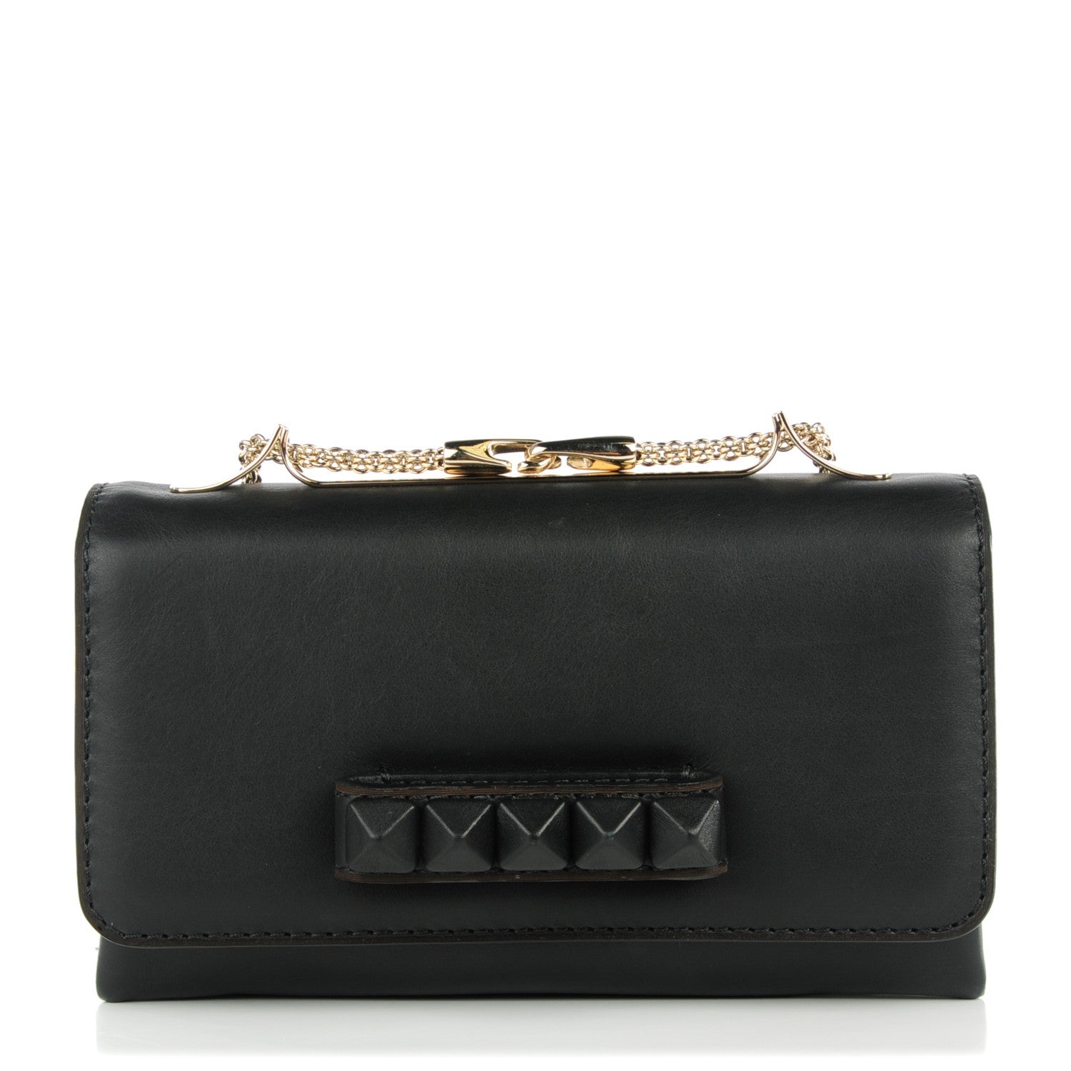Valentino Garavani Nappa Black Studded Va Va Voom Shoulder Bag Black 1 of 7