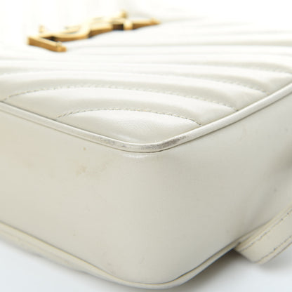 Saint Laurent Calfskin Matelasse Monogram Lou Camera Bag Crema Soft 10 of 17