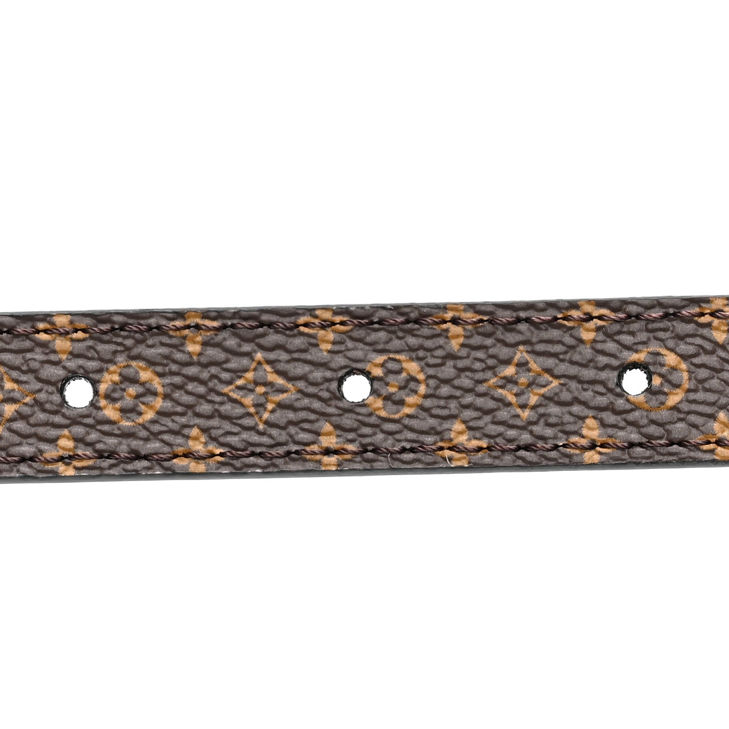 Louis Vuitton Calfskin Monogram 15mm Mini LV Reversible Belt 90 36 Black 4 of 5