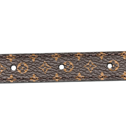 Louis Vuitton Calfskin Monogram 15mm Mini LV Reversible Belt 90 36 Black 4 of 5