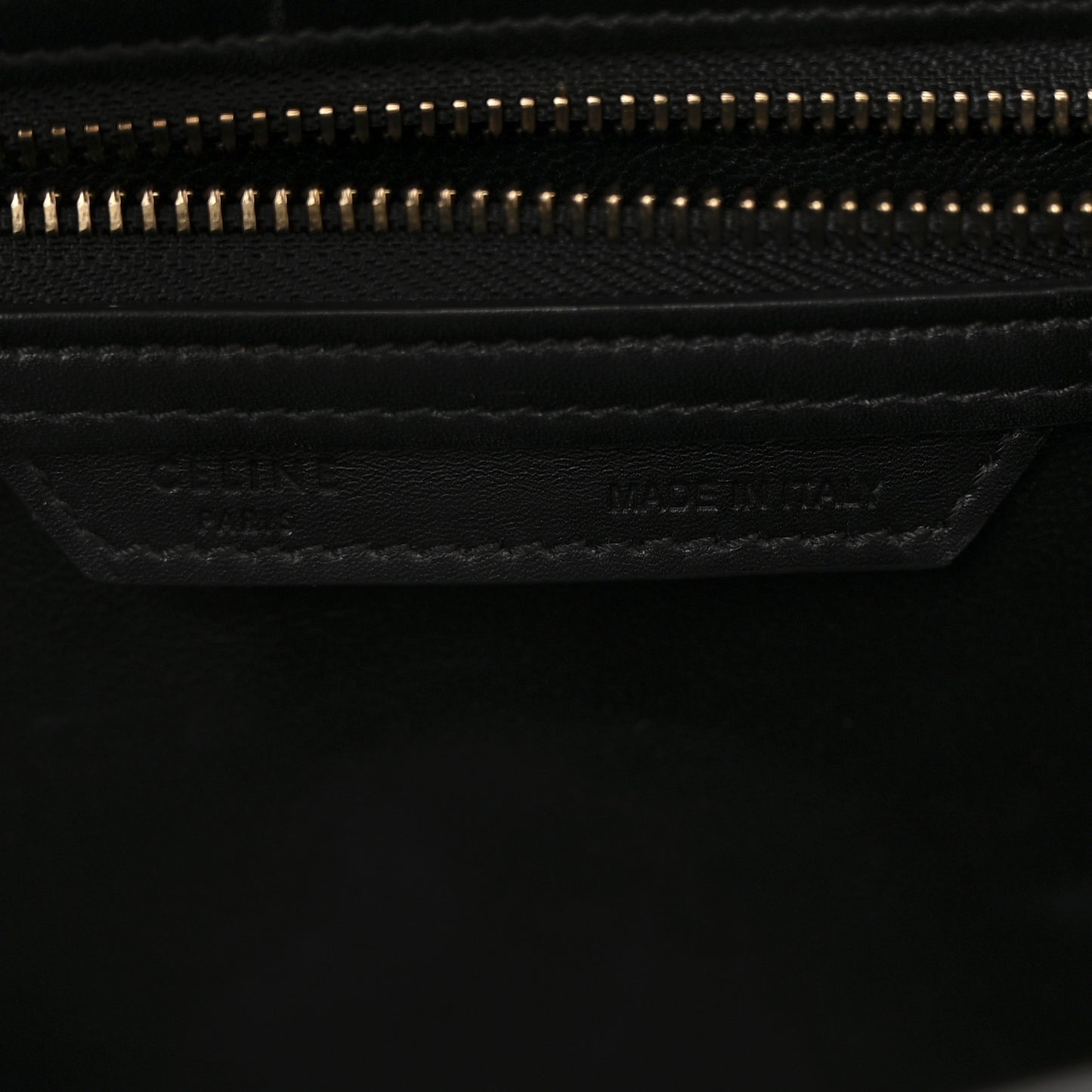 Shrunken Lambskin Micro Bi-Color Luggage Black White