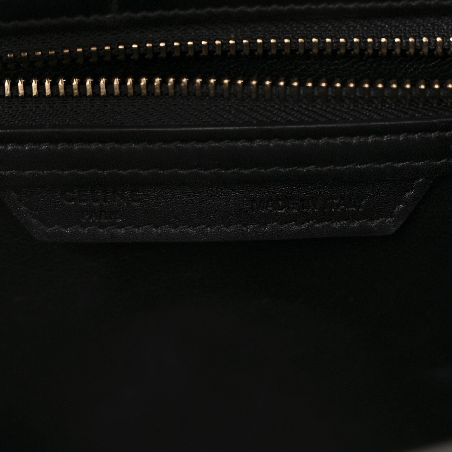 Celine Shrunken Lambskin Micro Bi-Color Luggage Black White 7 of 13