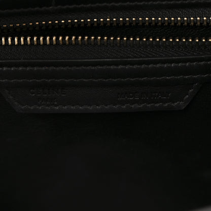 Celine Shrunken Lambskin Micro Bi-Color Luggage Black White 7 of 13