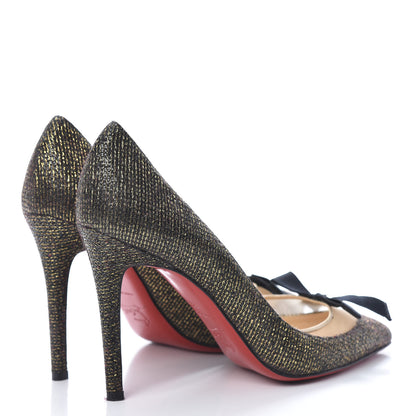 Christian Louboutin Glitter Love Me 120 Pumps 39 Gold 4 of 11