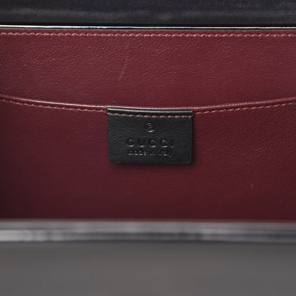 Gucci Mousse Top Patent Mini Sylvie 1969 Top Handle Bag Black 6 of 11