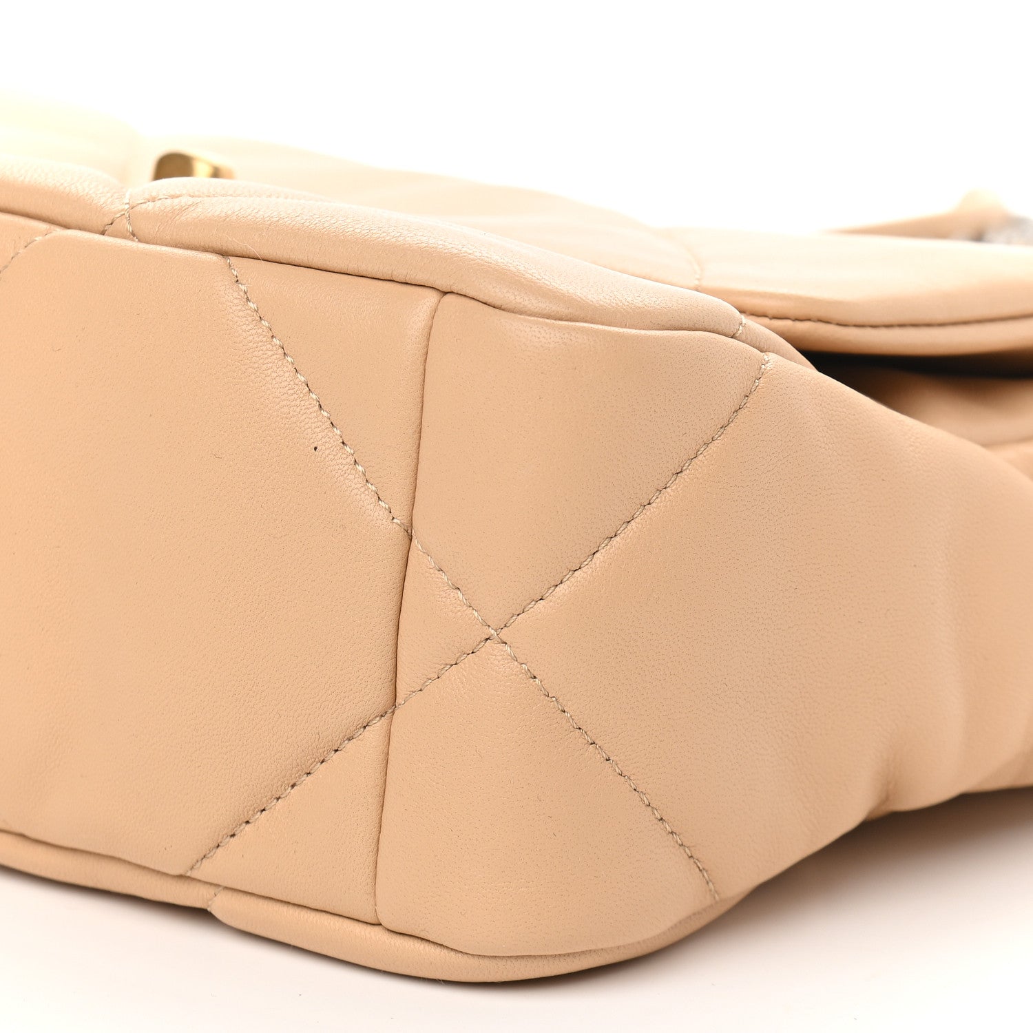 Chanel Lambskin Quilted Medium Chanel 19 Flap Beige 9 of 9