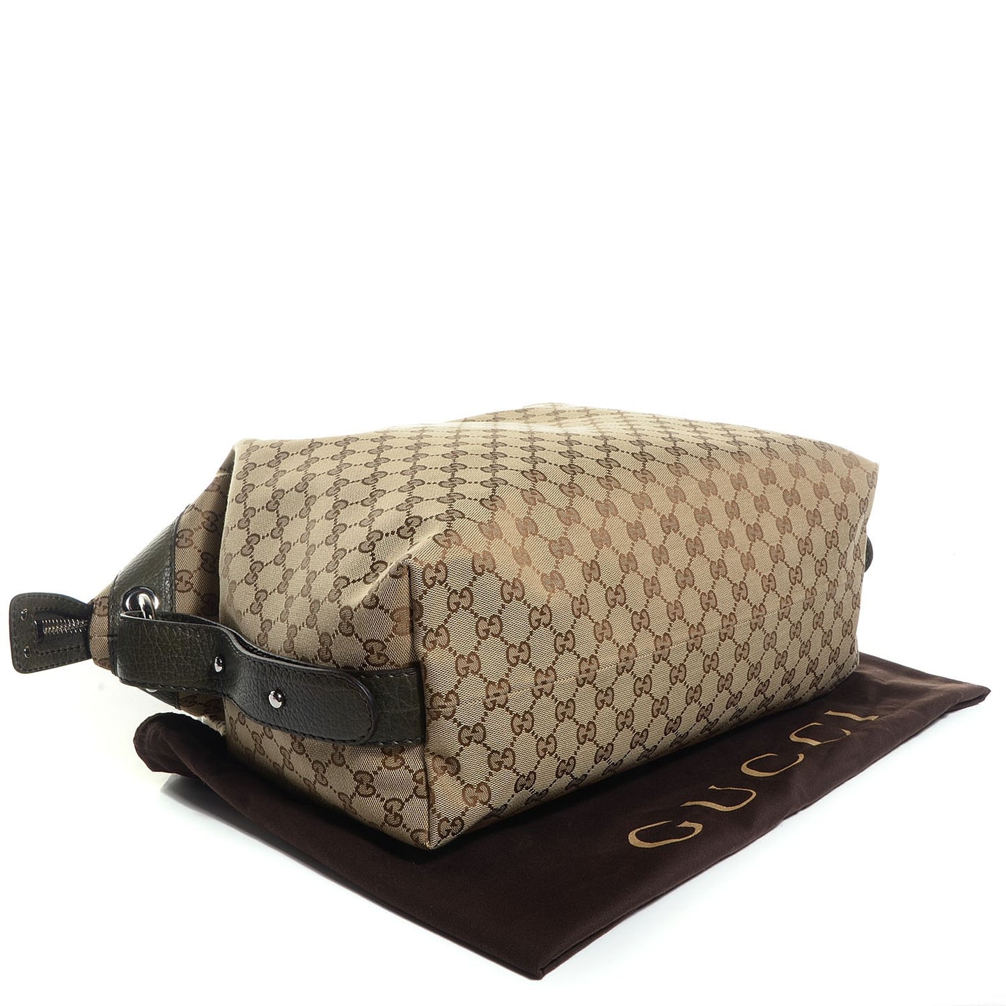 Monogram Large Bamboo Bar Tassel Shoulder Bag Green