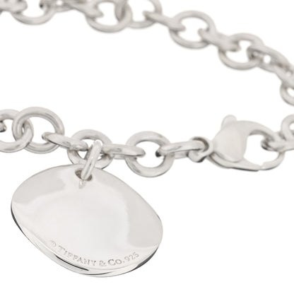 Tiffany Sterling Silver Notes Round Tag Charm Bracelet 3 of 3