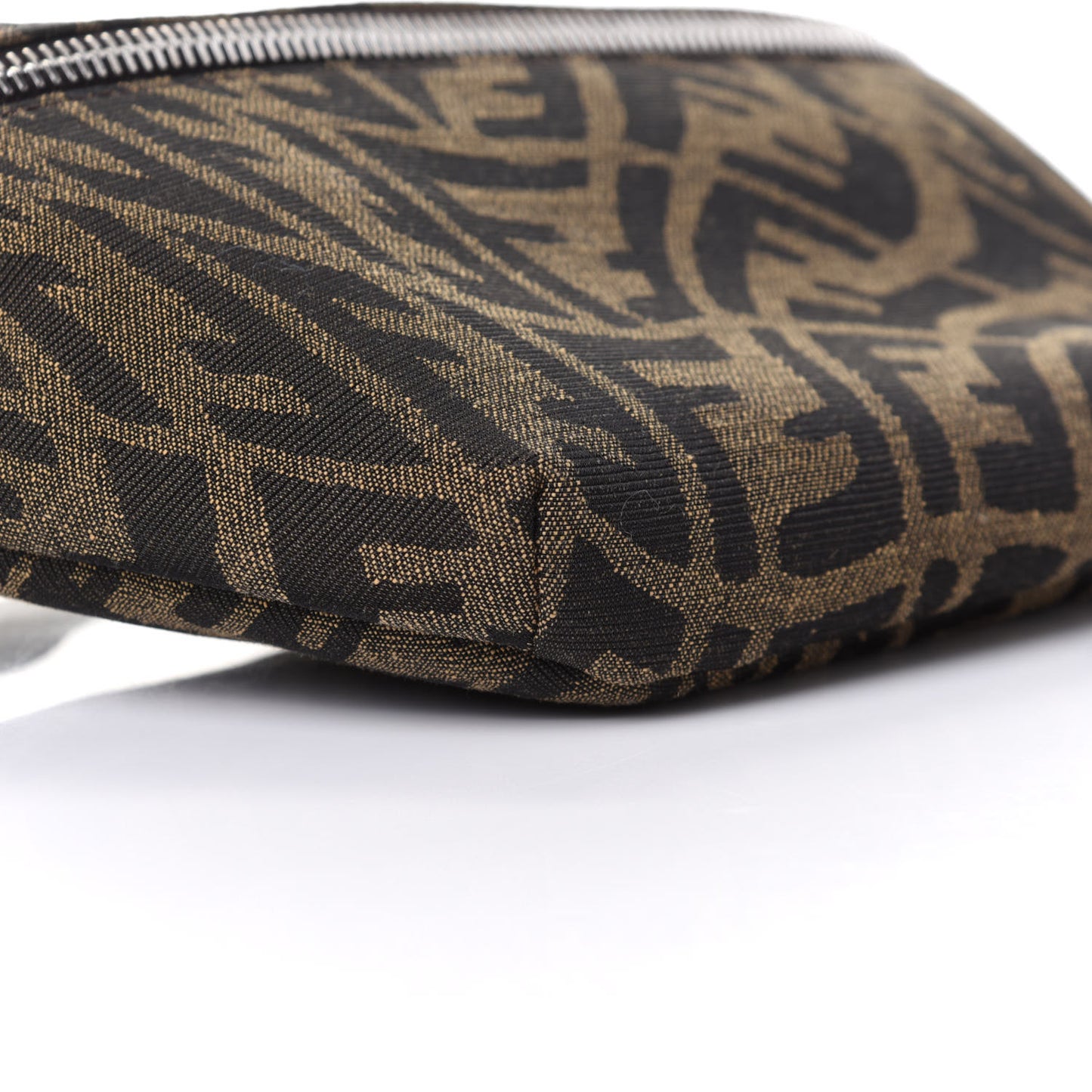 X SARAH COLEMAN Fabric Jacquard Vitello Century Matte FF Vertigo Kids Belt Bag Moro Black