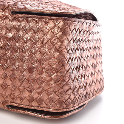 Bottega Veneta Metallic Ostrich Intrecciato Hobo Copper 15 of 15