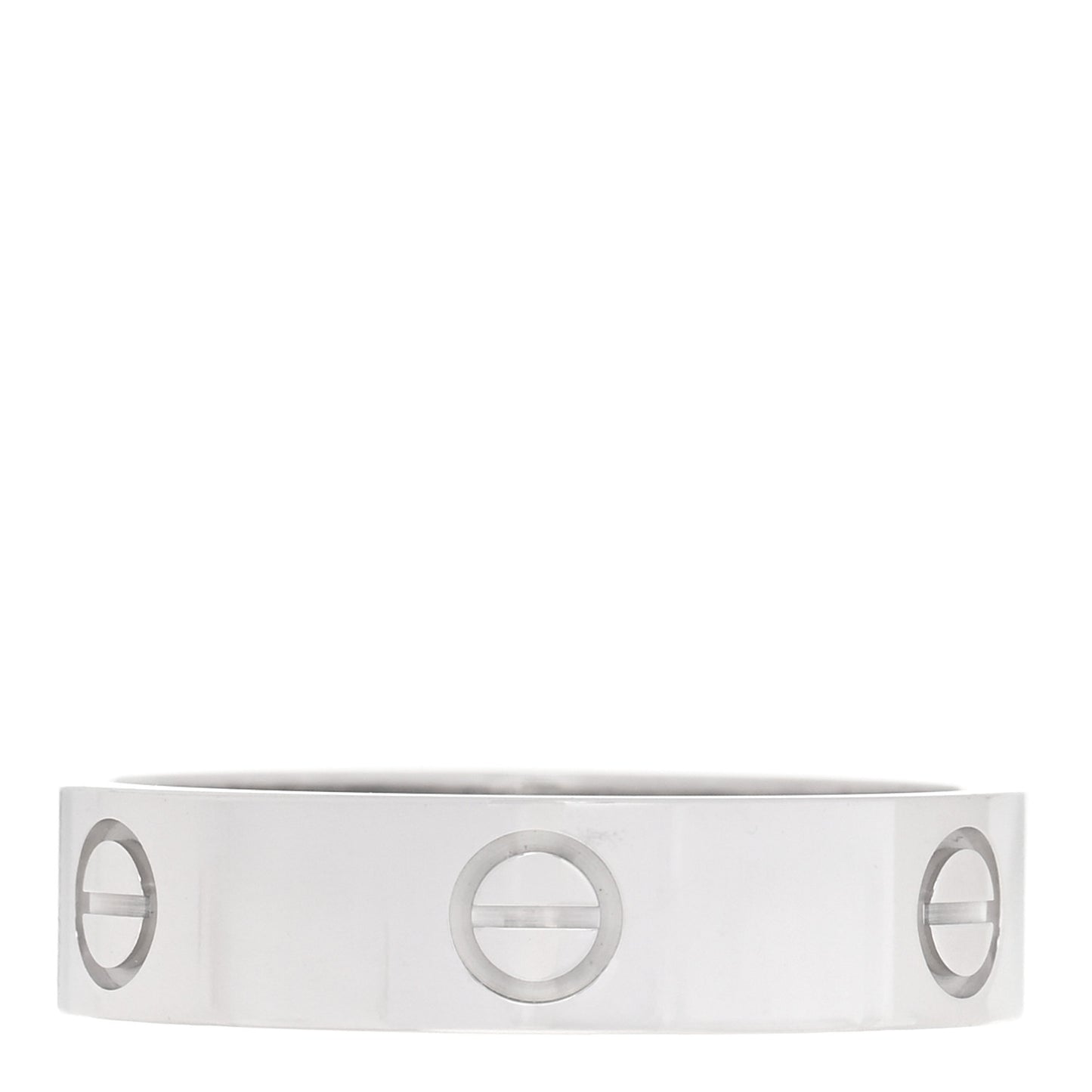18K White Gold 5.5mm LOVE Ring 64 10.75