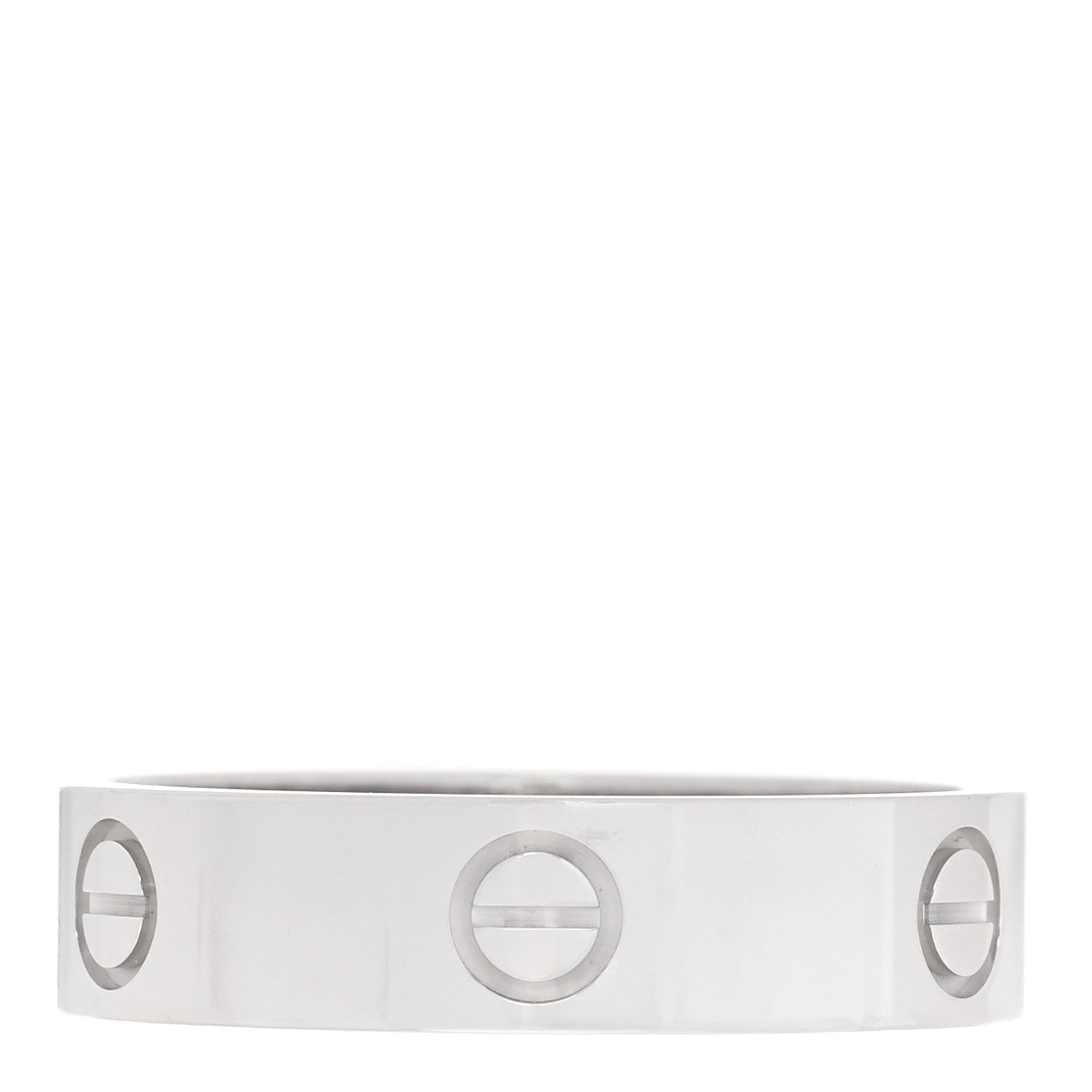 Cartier 18K White Gold 5.5mm LOVE Ring 64 10.75 3 of 4
