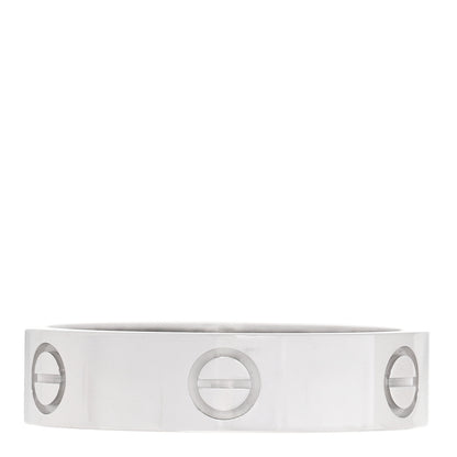 Cartier 18K White Gold 5.5mm LOVE Ring 64 10.75 3 of 4