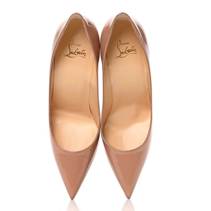 Christian Louboutin Patent Kate 100 Pumps 40 Nude 5 of 10