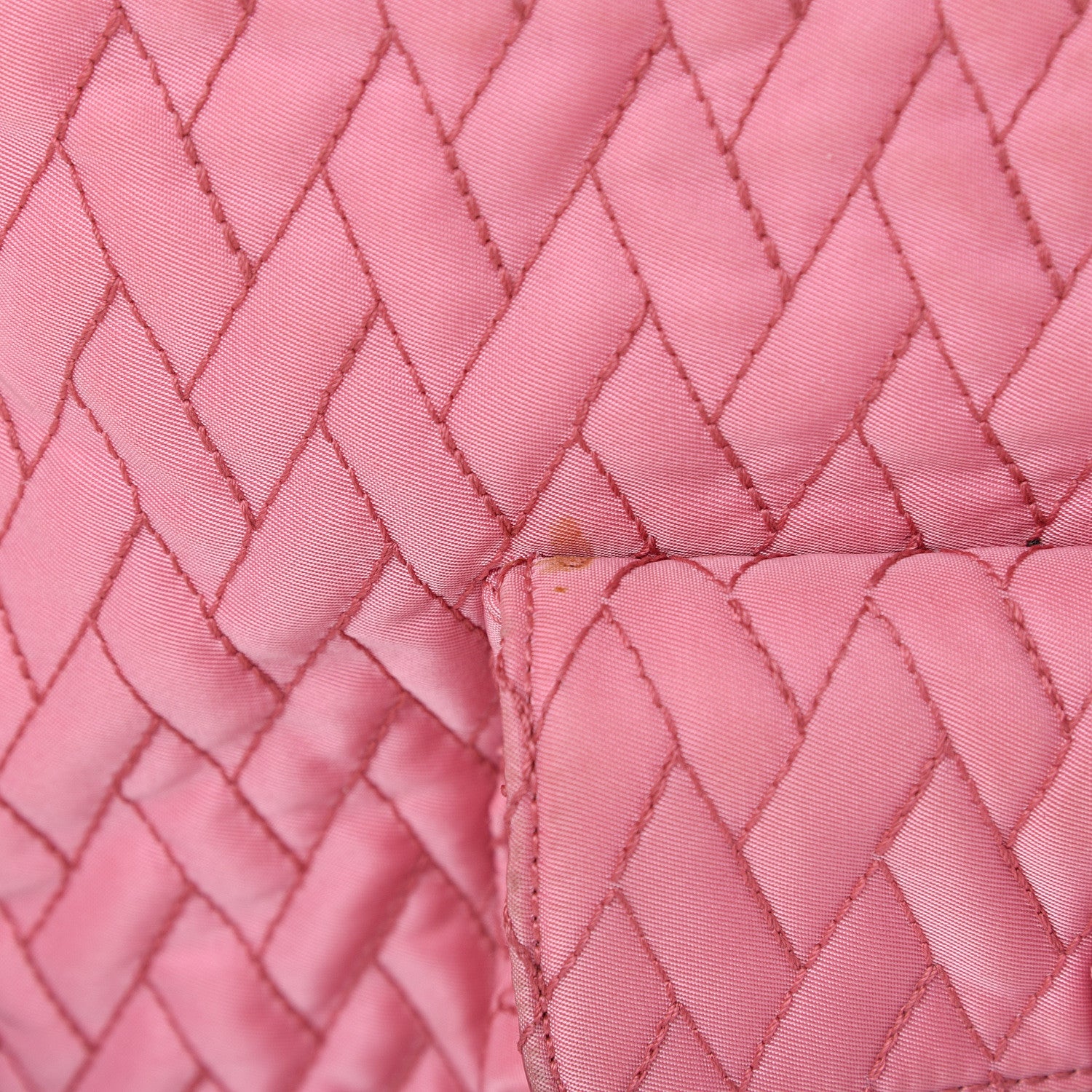 Prada Nylon Tessuto Impuntu Quilted Shoulder Bag Pink 12 of 13