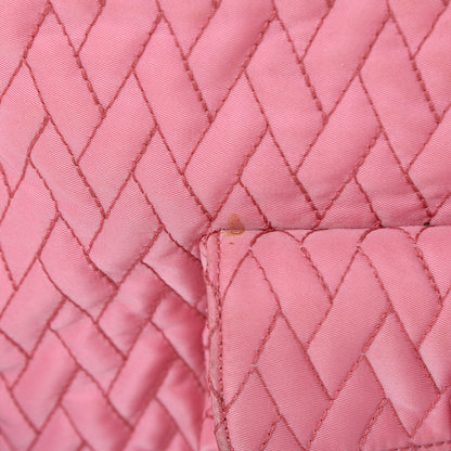 Prada Nylon Tessuto Impuntu Quilted Shoulder Bag Pink 12 of 13