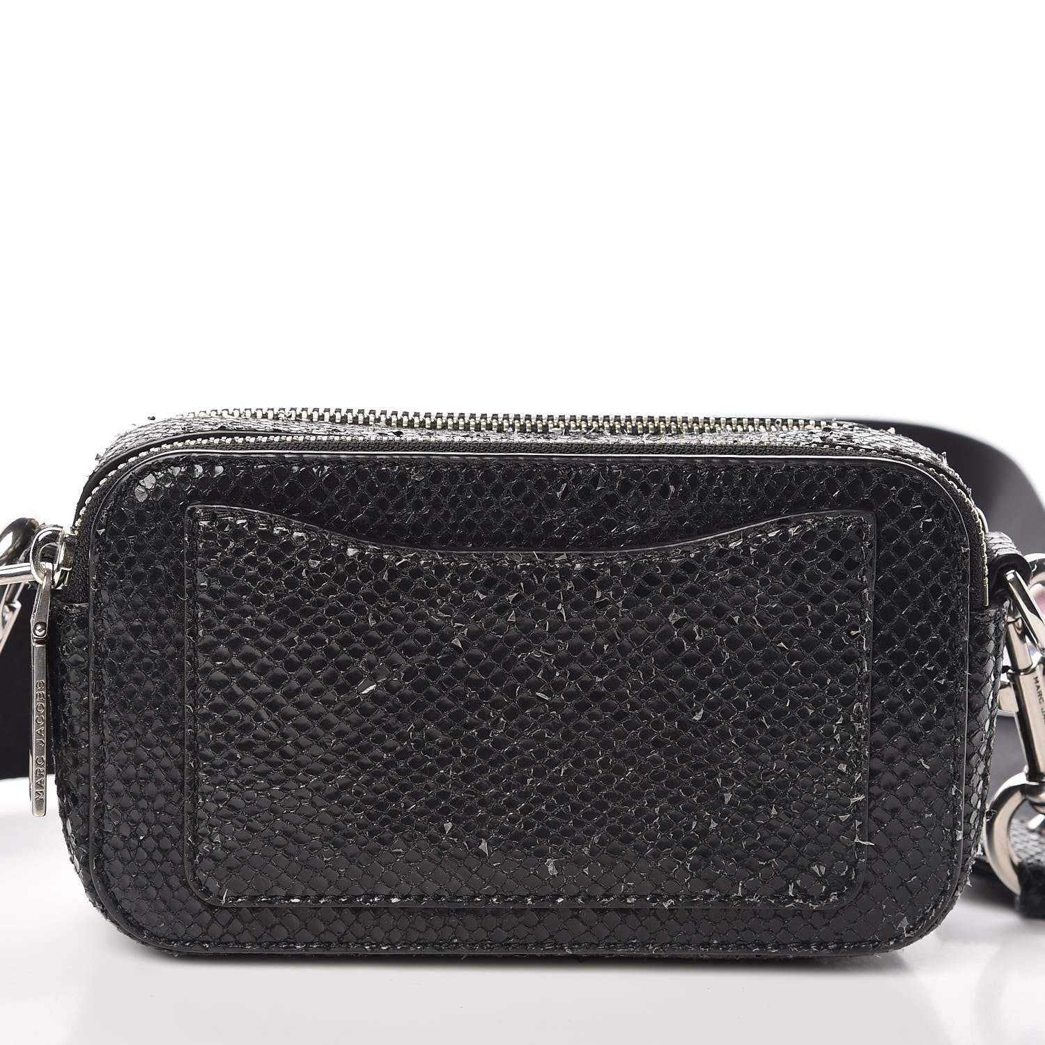 Marc Jacobs Metallic Sheepskin Python Embossed Snapshot Camera Bag Black 13 of 16