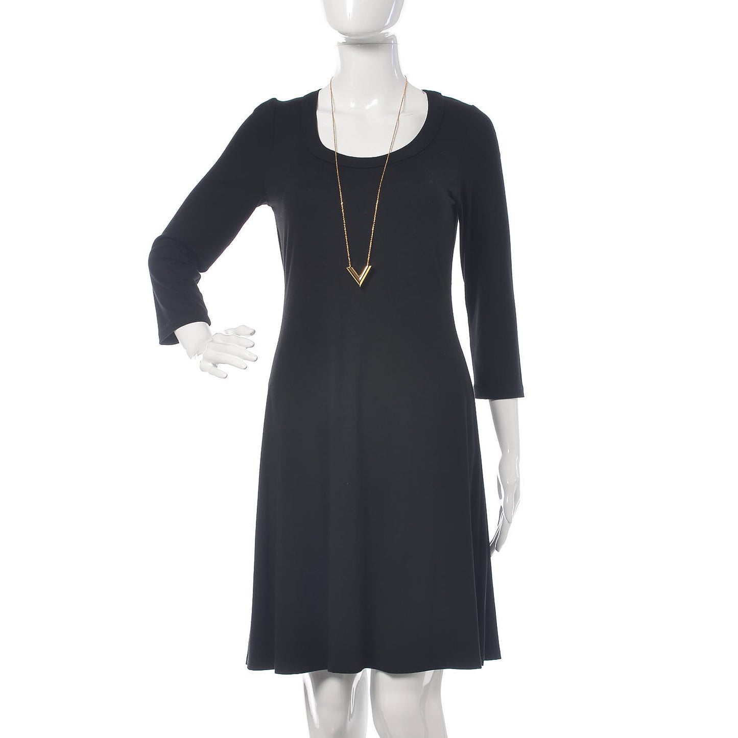 Large Essential V Necklace Gold