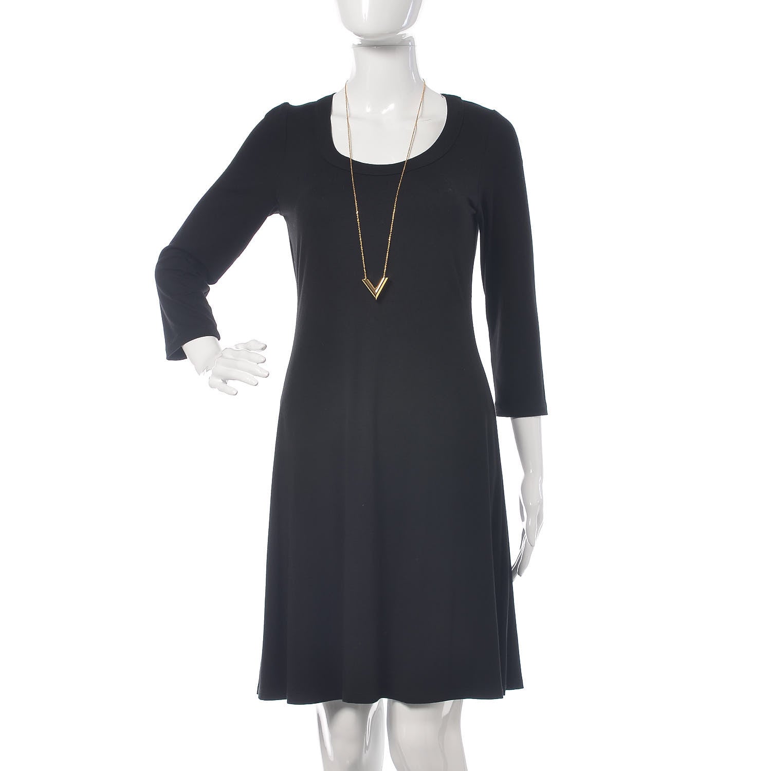 Louis Vuitton Large Essential V Necklace Gold 3 of 8