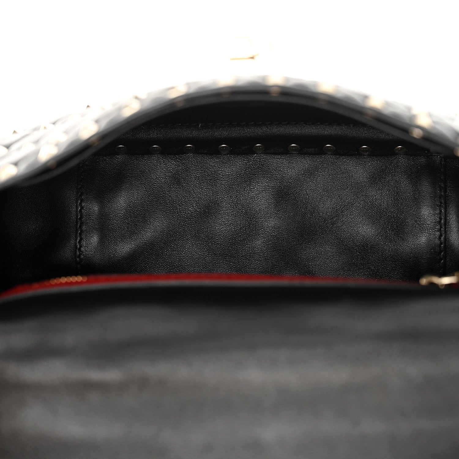 Valentino Garavani Lambskin Medium Rockstud Spike Shoulder Bag Black 5 of 12