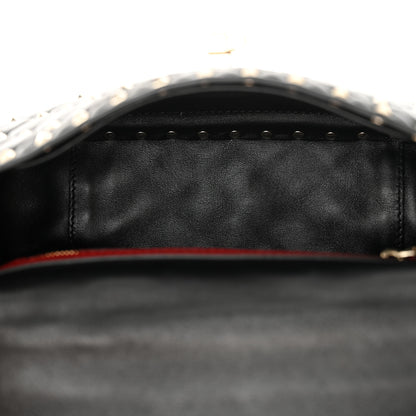 Valentino Garavani Lambskin Medium Rockstud Spike Shoulder Bag Black 5 of 12