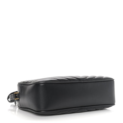 Saint Laurent Calfskin Matelasse Monogram Lou Camera Bag Black 5 of 10