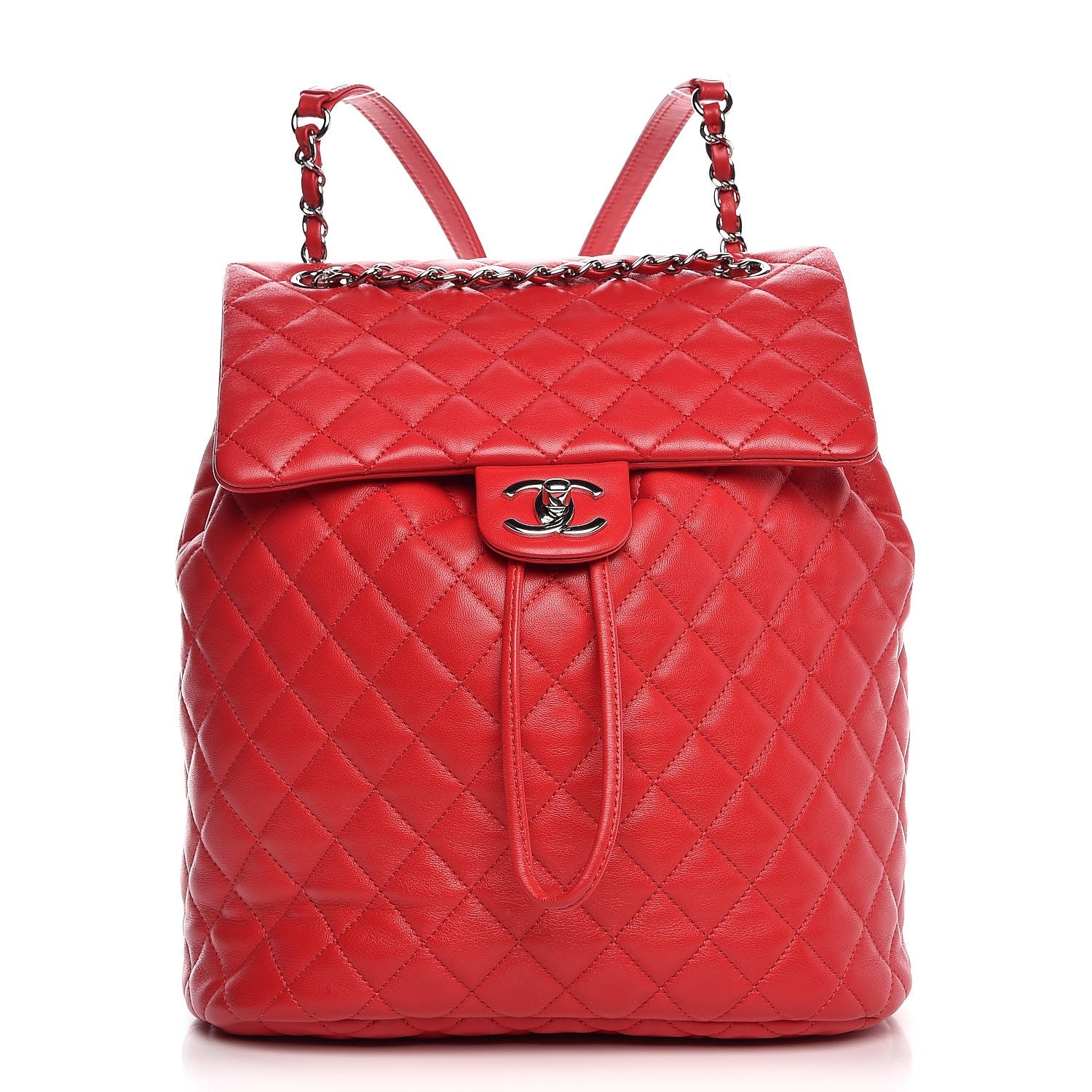 Chanel Lambskin Quilted Large Urban Spirit Backpack Red 1 of 7