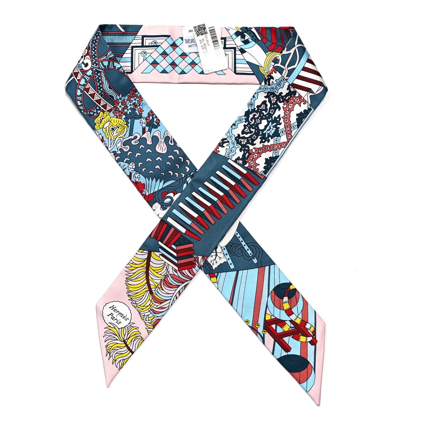 Silk De l'Ombrelle Aux Duels Twilly Bleu Moyen Rose Pale