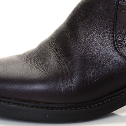 Gucci Guccissima Calfskin Miro Soft Knee High Riding Boots 35.5 Chocolate 9 of 10